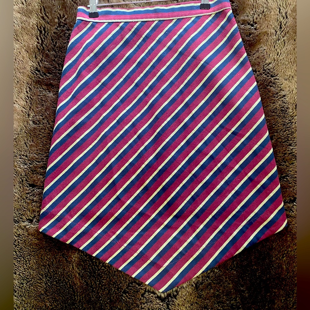 Vivienne Westwood Anglomania asymmetrical striped skirt. Size 12